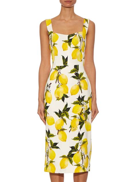 dolce gabbana lemon dress replica|dolce and gabbana lemon print.